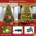 thumbnail image 2 of Soilhill 6ft Pre-Lit Artificial Christmas Tree with Clear Lights, Sturdy Metal Stand, Easy Assembly for Christmas Home Decoration, 2 of 7