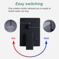 thumbnail image 2 of Wowow 8-Spray 10 in. Dual Shower Head and Handheld Shower Head Wall Mounted Rain Shower with 1.8-GPM in Matte Black, 2 of 7