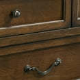 thumbnail image 4 of Roundhill Furniture Maderne 4-Piece Bedroom Furniture Set, King Size, Antique Walnut Finish, 4 of 13