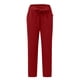 thumbnail image 4 of WILLBEST Pantalones Casuales de Mujer con Cintura Alta, con Cinturón y Lazo, para Comodidad y Estilo Diario Chica, 4 of 5