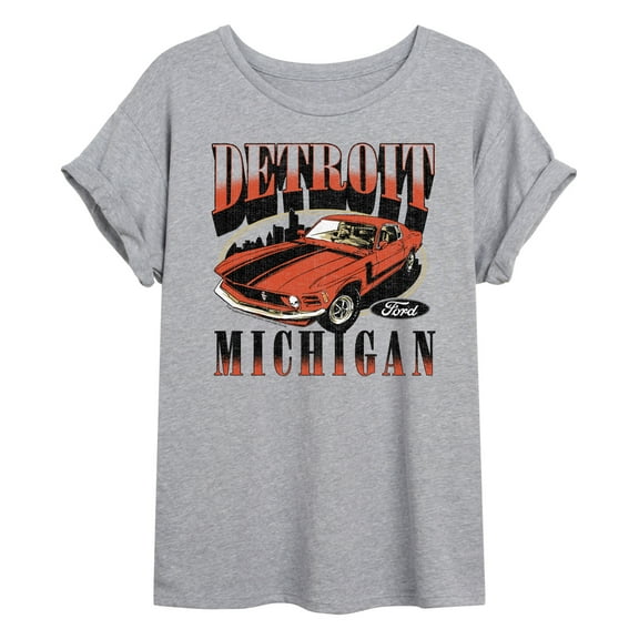 Ford - Vintage Mustang Detroit - Women's Oversized Graphic T-Shirt