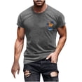 thumbnail image 1 of Birdeem Chemises pour Hommes T-Shirt à Manches Courtes Col Rond Imprimé Mode Décontractée Manches Courtes, 1 of 12