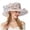 Pink, variant on PMVFHDE Womens Dress Hat With Wide Leaf Flower Beach Hats For Women Bridal Shower Sun Block Elegant And Masonry Style Pink