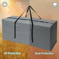 thumbnail image 7 of Austok Garden Cushion Storage Bag Outdoor Garden Furniture Cushion Storage Bag with Handle and Carry Bag Rip Proof 210T Polyester Christmas Tree Storage Bag Patio Furniture Storage Bags (Grey), 7 of 7