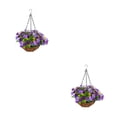 thumbnail image 4 of Advancent Decoración de lavabo colgante de hierro de primera calidad, flores y plantas de imitación de belleza duradera, cestas colgantes, Type8 NO8, 4 of 6