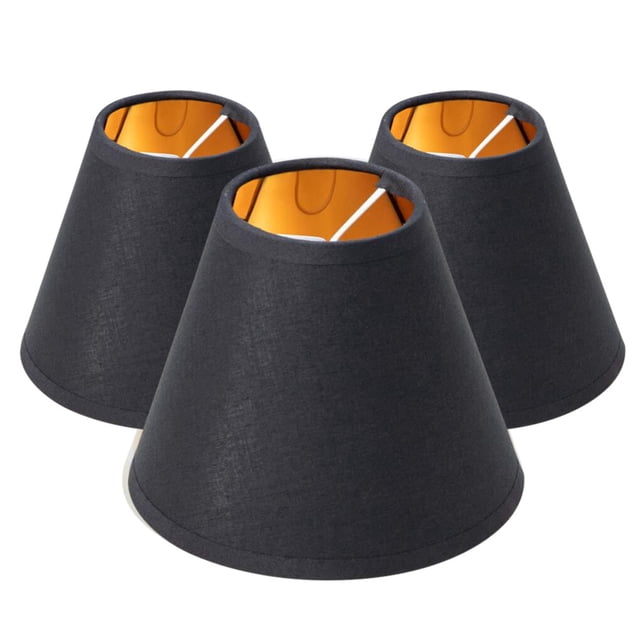 Inteprter Juego de 3 pantallas de tela para lámpara, pantallas de tela con Clip Vintage, pantalla de burbujas para pared, , luz, , bombillas, Iluminación novedosa