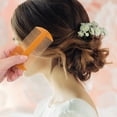 thumbnail image 4 of FRCOLOR 3pcs Double-sided Tooth Lice Combs Portable Hair Scalp Massaging Combs (Orange), 4 of 5