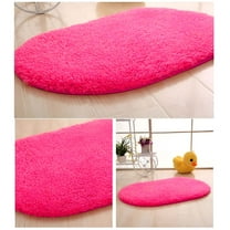 AUQ Bathroom Rug Mat Extra Soft And Absorbent Microfiber Bath Rugs Non Plush Shaggy Bath Carpet Machine Wash Dry Bath Mats For Bathroom Floor Tub And Shower Room Decor Hot Pink