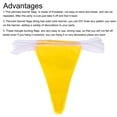 thumbnail image 4 of 1 Pcs 50 Feet Yellow Pennant Banner Flags String Triangle Hanging for Festive, Wedding, Birthday Party Decorations, 4 of 6