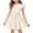 Beige, variant on LNZGNM Easter Day Baby Girl Dresses Eggs Rabbit Print Short Sleeve Outfit for School, Blue