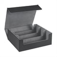 thumbnail image 1 of Caja Almacenamiento Tarjetas para Cartas Coleccionables, Estuche Barajas Cartas PU para MáS 1800, Caja Tarjetas con MagnéTico para Tarjetas Juego MagnéTicas, Color Negro, 1 of 5