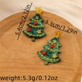 thumbnail image 3 of Niusricy Women Christmas Tree Earrings Dainty Star Tree Dangle Earrings Holiday Jewelry Gift, 3 of 8