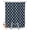 Navy Blue, variant on Split Shower Curtain for Transfer Bench, Yellow Moroccon Fabric Shower Curtains for Bathroom, Farmhouse Minimalist Ethnic Geometric Tub Sliding Transfer Bench Waterproof Bath Curtains 72"x72"