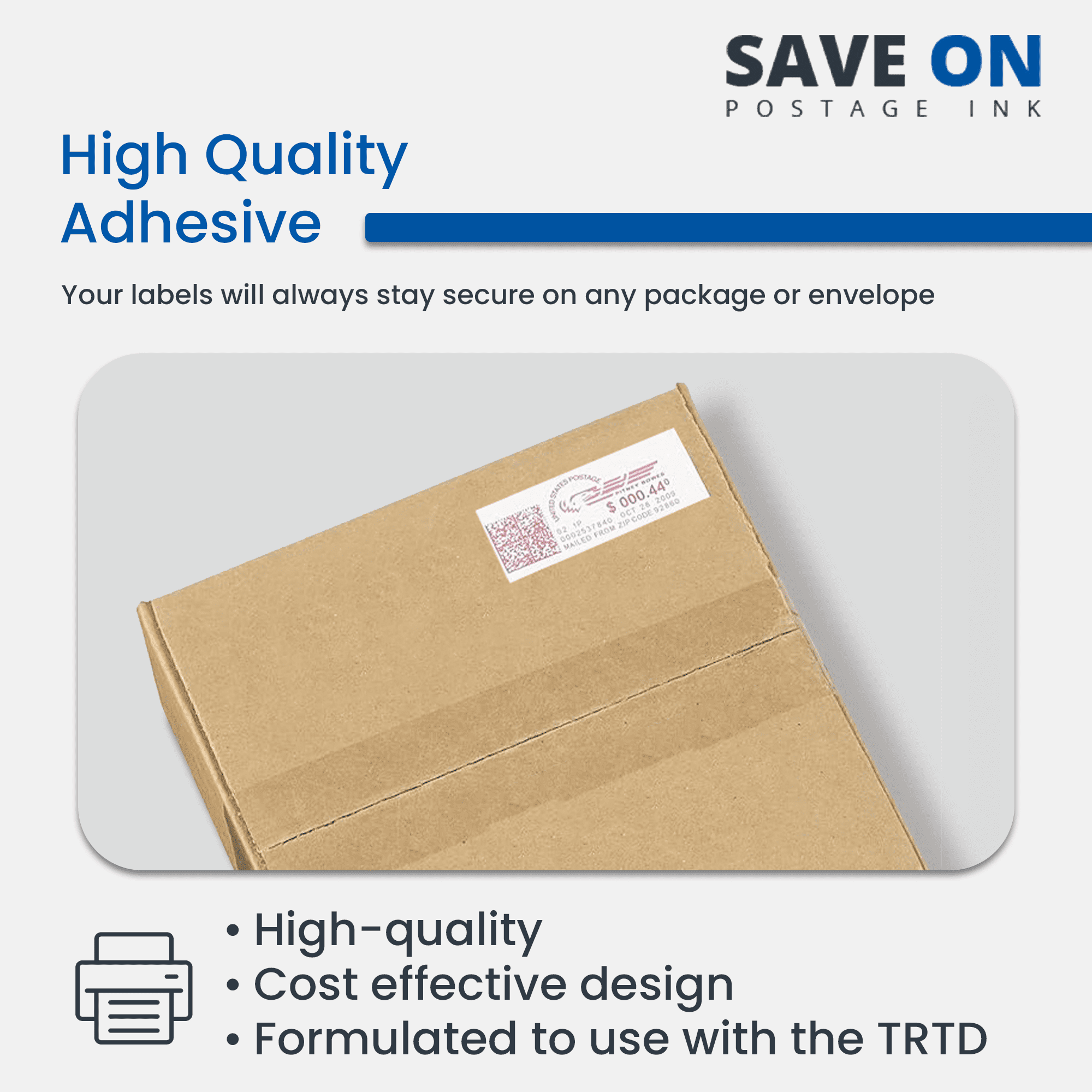 Pitney Bowes 625-0 Compatible Postage Meter Tape Strips (300 Per Box) - Perforated, Double Postage Meter Labels for SendPro C Auto, DM300, DM400 Series - Label Sheets for Reliable Postage Labeling