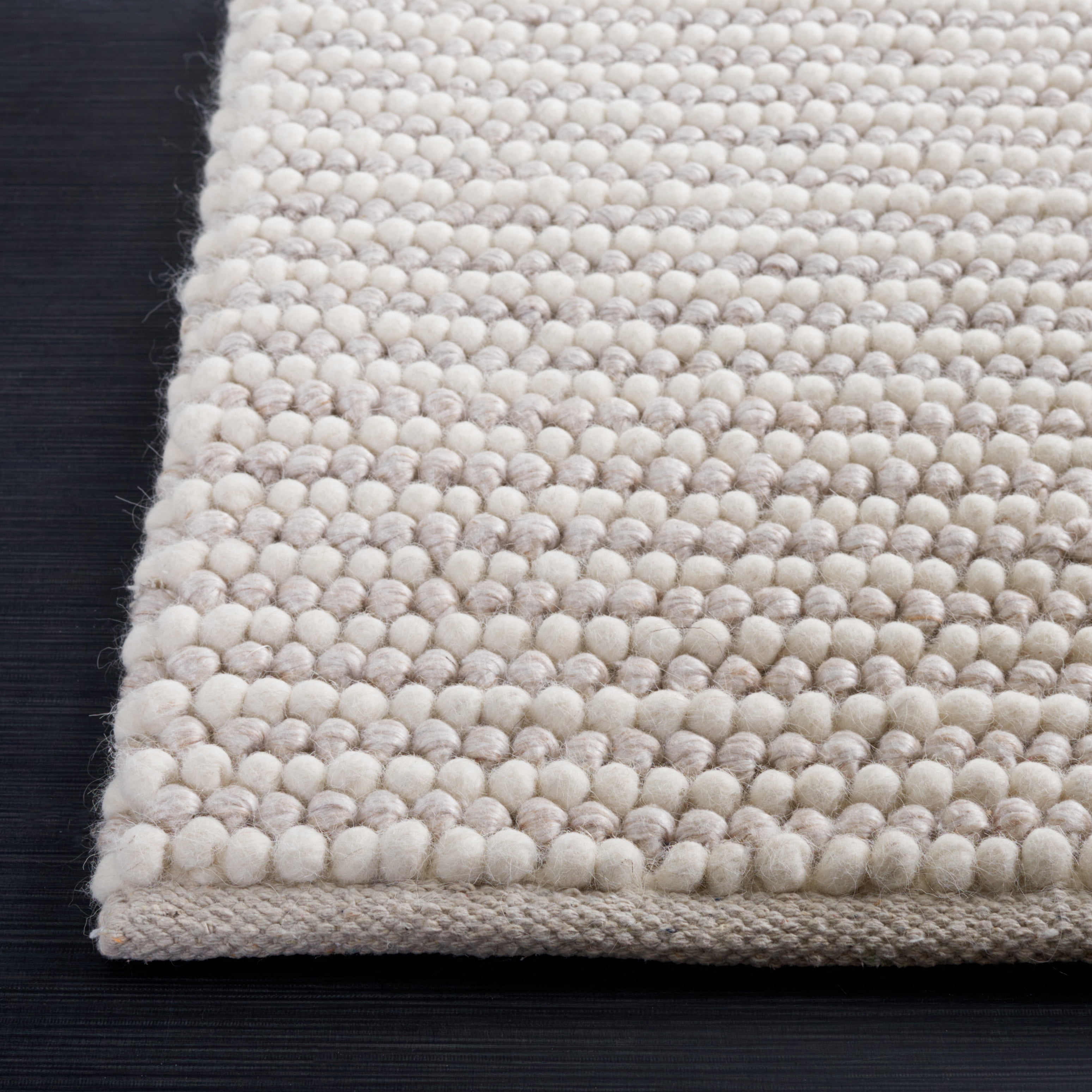 SAFAVIEH Natura Fredrick Striped Area Rug, Ivory/Beige, 10' x 14'