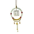 thumbnail image 2 of Car Rearview Mirror Pendant, Antique Car Hanging Ornament with Meaningful Symbol and Fine Weaving Design, Decorative Car Charm for Interior Aesthetic and Safe Driving, 2 of 6