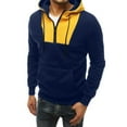 thumbnail image 4 of Vedolay Clothes for Men 2023 Round Neck Long Sleeve Sweatshirt Top Pullover Tunic Shirt Navy,M, 4 of 4