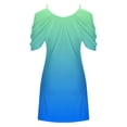 thumbnail image 4 of CEHVOM Robe Débardeur Décontractée d'Été à Imprimé Floral pour Femmes, Robe de Plage Épaules Dénudées, 4 of 5