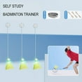 thumbnail image 2 of Single Badminton Training Device Set Self Practice Rebound Exercise Indoor And Outdoor Suspended Telescopic Rod Portable Badminton Single Player Training Set, 2 of 8