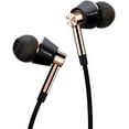 thumbnail image 1 of 1MORE Triple Driver In-Ear Earphones Hi-Res Headphones with High Resolution, Bass Driven Sound, MEMS Mic, In-Line Remote, High Fidelity for Smartphones/PC/Tablet - Gold, 1 of 13
