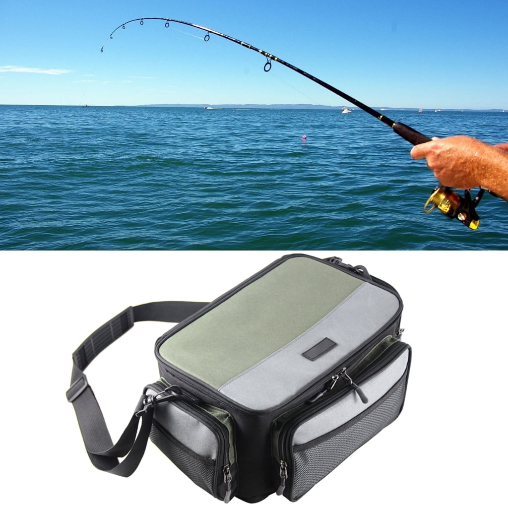 Outdoor Fishing Tackle Bag Backpacks Waterproofs Multipockets Fishing Gear Storage Bag Large Capacity Pouches