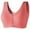 Bras for Women Red, variant on ylioge M-5XL Plus Size Sports Bras for Women Front Closure Lightweight Push Up Bralettes No Underwire Solid Seamless-Underwear Bra