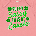 thumbnail image 4 of Inktastic Super Sassy Irish Lassy with Green 4 Leaf Clovers Boys or Girls Baby Bodysuit, 4 of 5