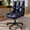 Blue, variant on Ninecer Blue Desk Chair, Mid Century Modern Leather Office Chair with Arms, Wheels, Thickend Back and Seat, Adjustable Height, Vintage Computer Chair for Home, Office