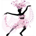 thumbnail image 3 of Latin Duvet Cover Set Twin Size, Silhouette of a Woman Dancing Samba Salsa Latin Dances Spain and Mexico Culture Print, Decorative 2 Piece Bedding Set with 1 Pillow Sham, Pink Black, by Ambesonne, 3 of 3