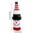 thumbnail image 5 of Vikakiooze 2022 Cute Christmas Sweater Wine Bottle Cover, Handmade Wine Bottle Sweater for Chris, 5 of 9