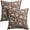 Brown Floral Block, variant on Brown Floral Block Print Throw Pillow Covers 20x20 Inch Set of 2 Vintage Boho Cottage Spring Fall Decor Cushion Cover Neutral Accent Modern Pillowcase for Home Bedroom Sofa Couch