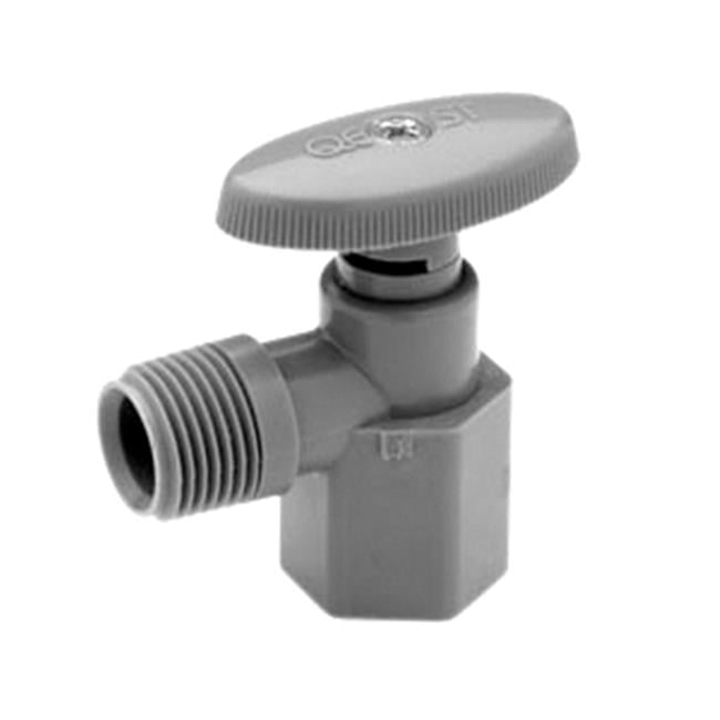 0.5 Female Pipe Thread x 0.5 Male Pipe Thread Acetal Angle Stop Valve