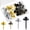 Mixed Color, variant on 40 Pcs Double Headed Picture Hangers Nails 4 Size Long Thumb Tacks Wall Nails for Hanging Pictures Decorative Push Pins Hooks for Drywall Photo Office Home Decor, 20/30/ 40/ 50lb(Black)