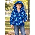 thumbnail image 3 of Aideaone Toddler Boys Girls Rain Jackets Waterproof Hooded Lightweight Kids Raincoats Windbreakers 2-8T, 3 of 8