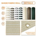 thumbnail image 2 of 3' x 24' Beige Residential Commercial Privacy Deck Fence Screen 160 GSM Weather Resistant Outdoor Protection Fencing Net for Balcony Verandah Porch Patio Pool Backyard Rails, 2 of 5