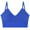 Dark Blue, variant on Women's Seamless Deep V-Neck Camisole Built-in Bra Stretch Tank Top Black L