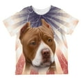thumbnail image 1 of Pit Bull Terrier Live Forever All Over Toddler T Shirt Multi 4T, 1 of 2