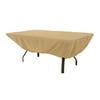 Rectangular Patio Table Cover in Tan