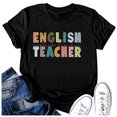 thumbnail image 3 of Womens Casual Fashion Printed Crew Neck Short Sleeve Pullover T Shirt, 3 of 3