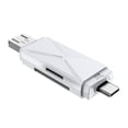 thumbnail image 2 of Injueey Teléfono TF Lector USB 2.0 Transmisión de datos rápida Tipo-c Adaptador de lector de tarjetas OTG Accesorios para teléfonos Teléfono y Comunicación Blanco, 2 of 6