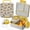 Construction Trucks, variant on Bento Lunch Boxes, 60oZ Bento Box, Reusable Lunch Box with 3-4 Compartments Meal Prep Containers, Snack Containers with 8OZ Insulated Food Jar, Sauce Jar, Utensils (Mermaid)