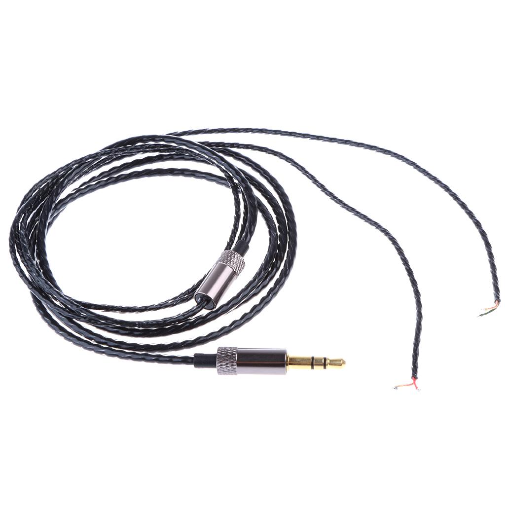 Connecteur 3,5 mm bricolage câble audio de remplacement Headph câble de  réparation avec micro noir et gris Walmart Canada