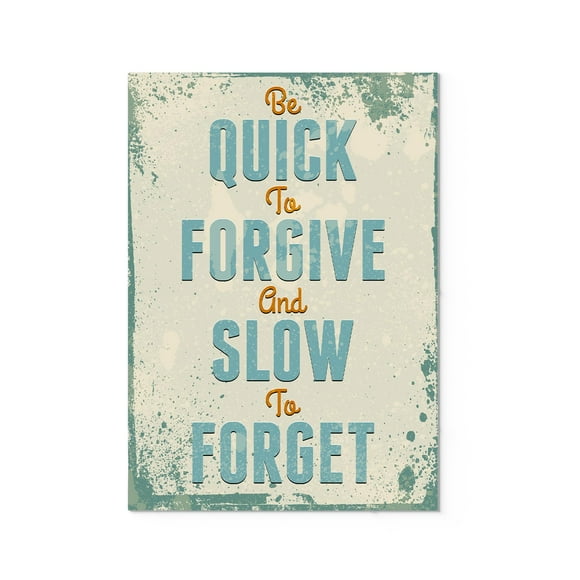 Ezposterprints Motivational Inspirational Posters for Home Office School Classroom Kidsroom - Motivational Quotes Poster Printing - Wall Art Print - Quote: Be Quick to Forgive - 16X24 inches