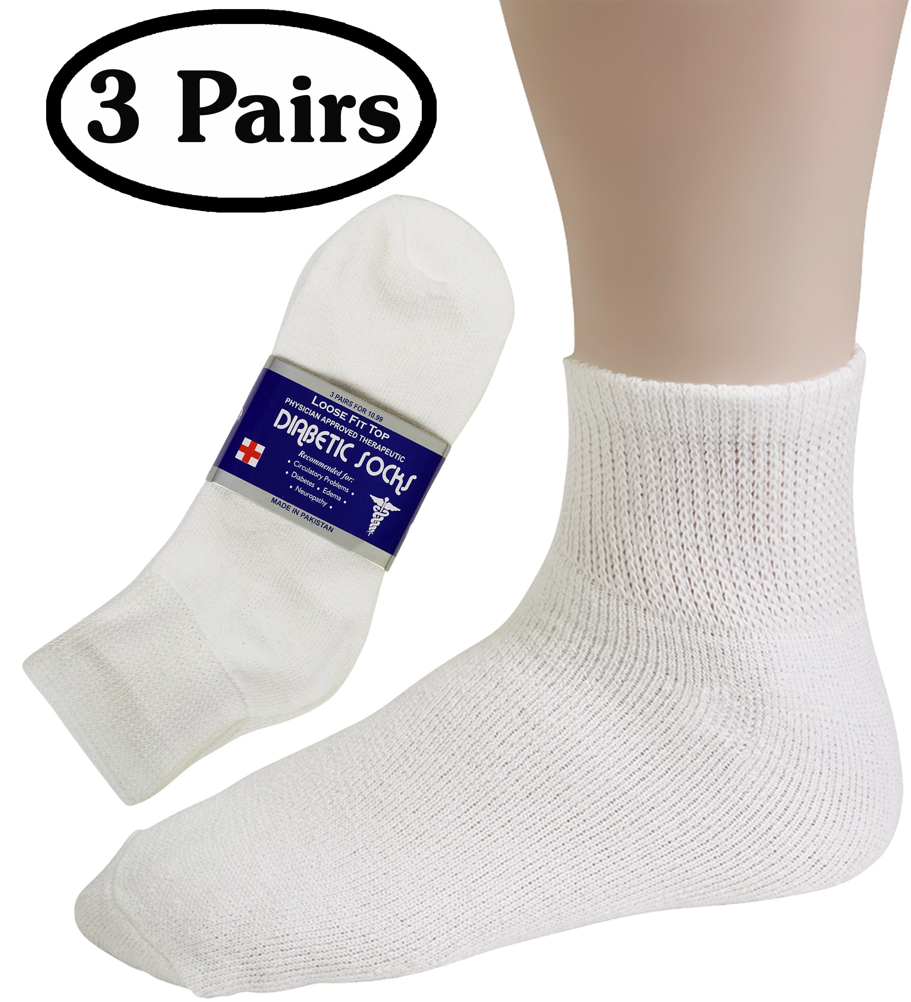 DEBRA WEITZNER Debra Weitzner Mens Womens Diabetic Socks Breathable