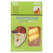 Flents Protechs, Ear Plugs, Sports, 8 Pair with Case
