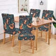 thumbnail image 2 of Yayeee 2 Pack Dining Chair Covers Stretch Parson Chairs Slipcovers Seat Protector, Whimsical Foxes Pattern, 2 of 6