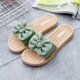 thumbnail image 1 of Pantuflas de mujer para uso exterior, modernas, antideslizantes, súper suaves, para el baño, con lazos para mujer, 1 of 6