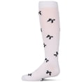 thumbnail image 4 of MeMoi Cotton-Rich Multi-Bow Knee High Sock - Girls - Female, 4, Winter White, 4 of 11