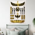 thumbnail image 4 of Egyptian Decor Wall Hanging Tapestry, Illustration of Old Historical Egyptian Spirit Symbol Myth Icons Mummy Ra Sun Art, Bedroom Living Room Dorm Accessories, 60 X 80 Inches, by Ambesonne, 4 of 5