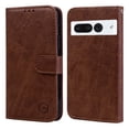 thumbnail image 2 of Flip Case Compatible with Google Pixel 7 Pro | PU Leather Wallet Phone Case | TPU Inner with Viewing Stand & Card Holder | Magnetic Shockproof Protective Folio Cover for Google Pixel 7 Pro, Brown, 2 of 8